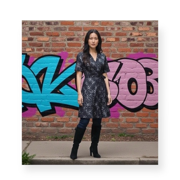 Michael Kors Shoes - Michael Kors ♔ Embossed Buckled Tall Heeled Boots ♔ Rich Black Suede ♔ 6M ♔ Hot